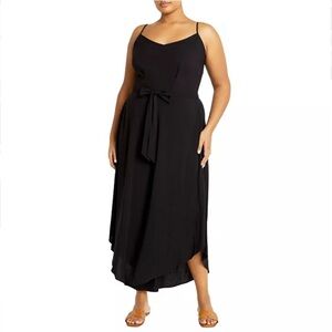 City Chic Sara Jumpsuit - Elegant Black Jumpsuit